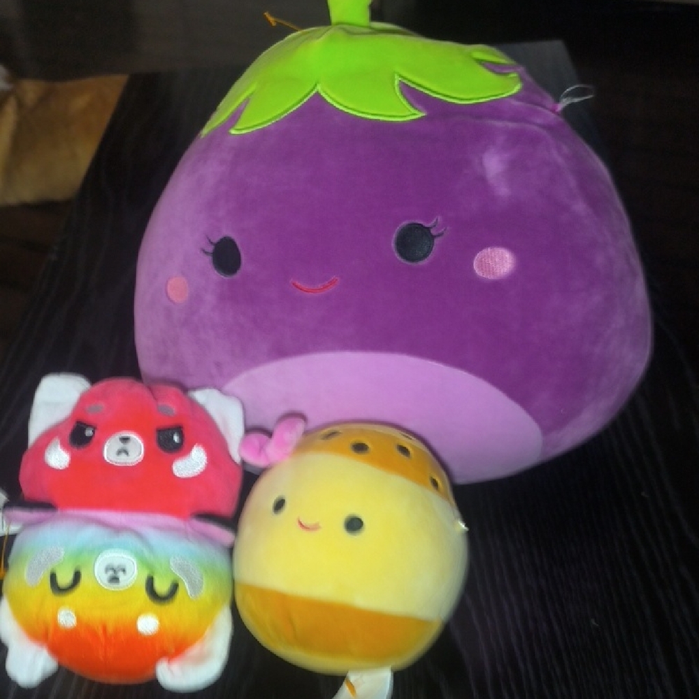Plush Purple Eggplant Stuffed Toy